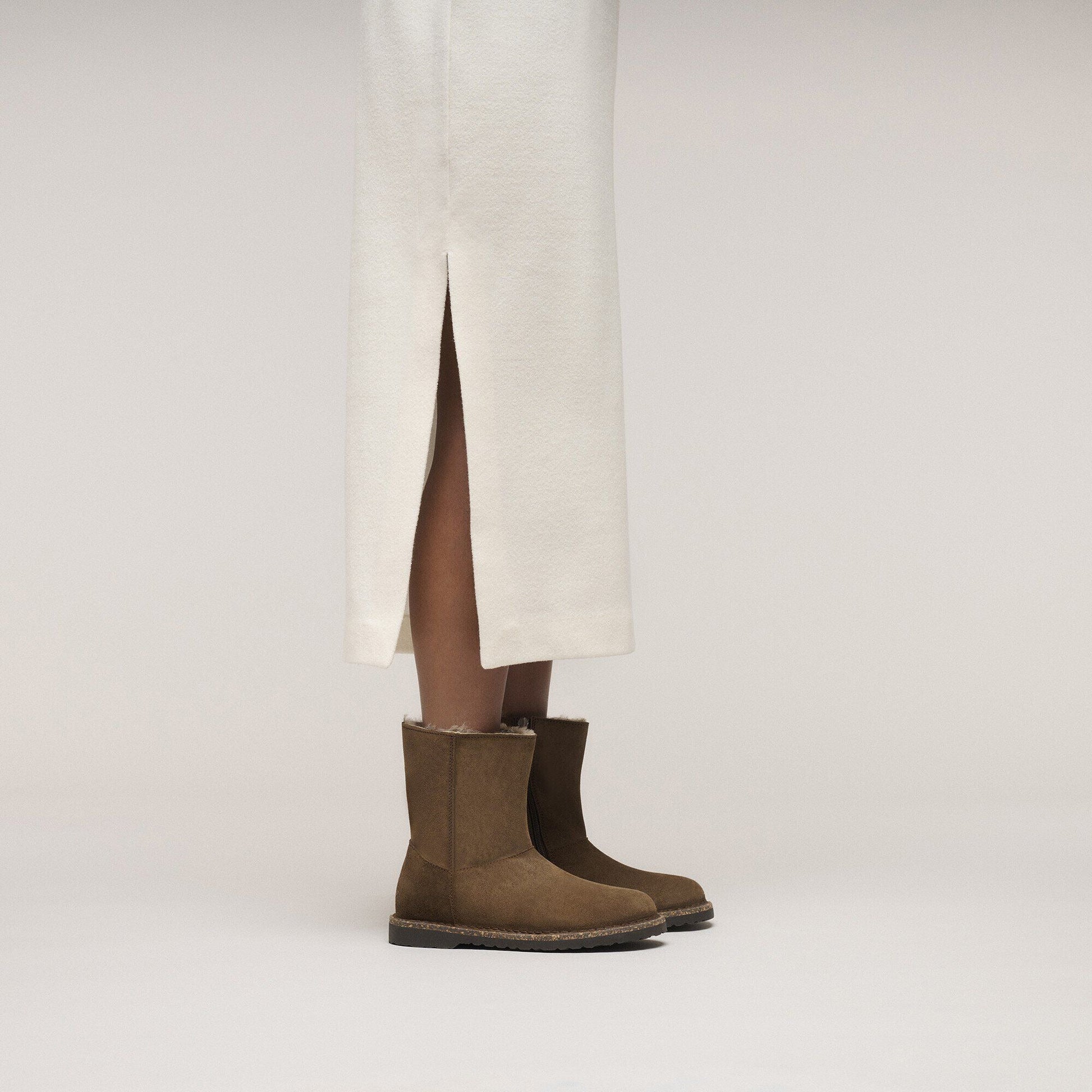 Uppsala Zip Shearling | Suede/Shearling | Dark Tea - Boot - Birkenstock