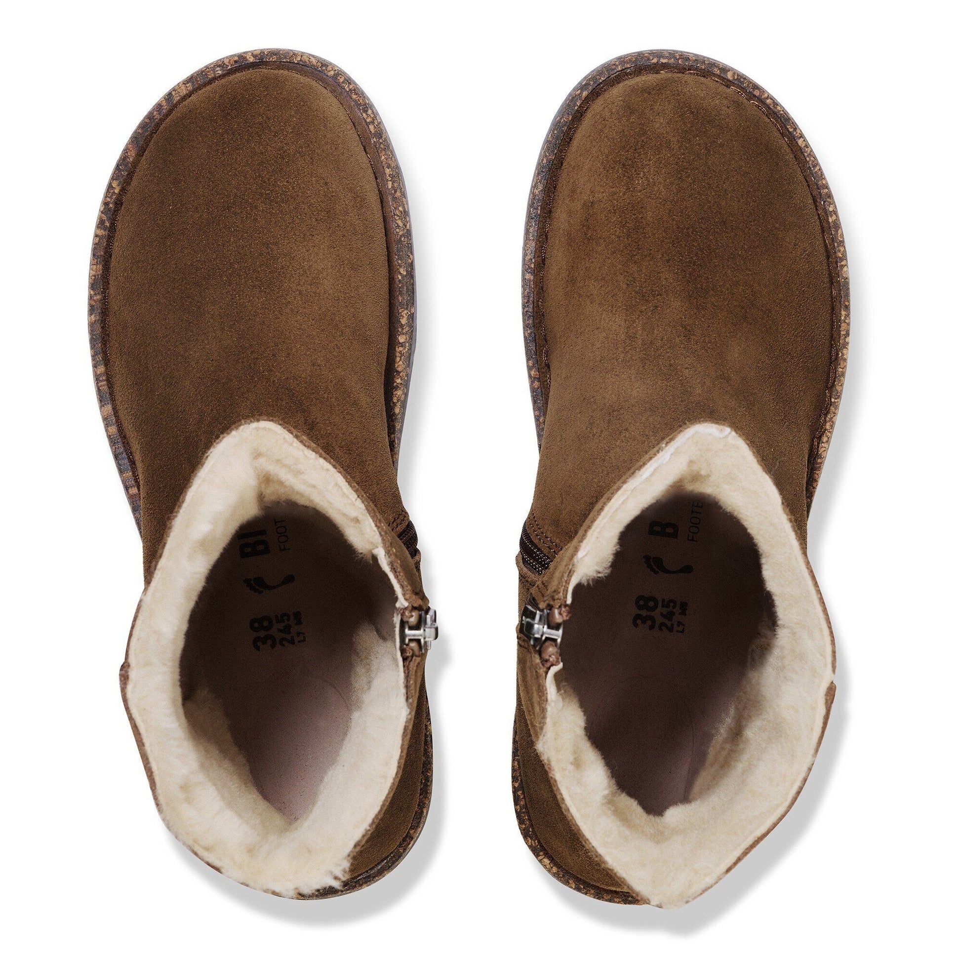 Uppsala Zip Shearling | Suede/Shearling | Dark Tea - Boot - Birkenstock