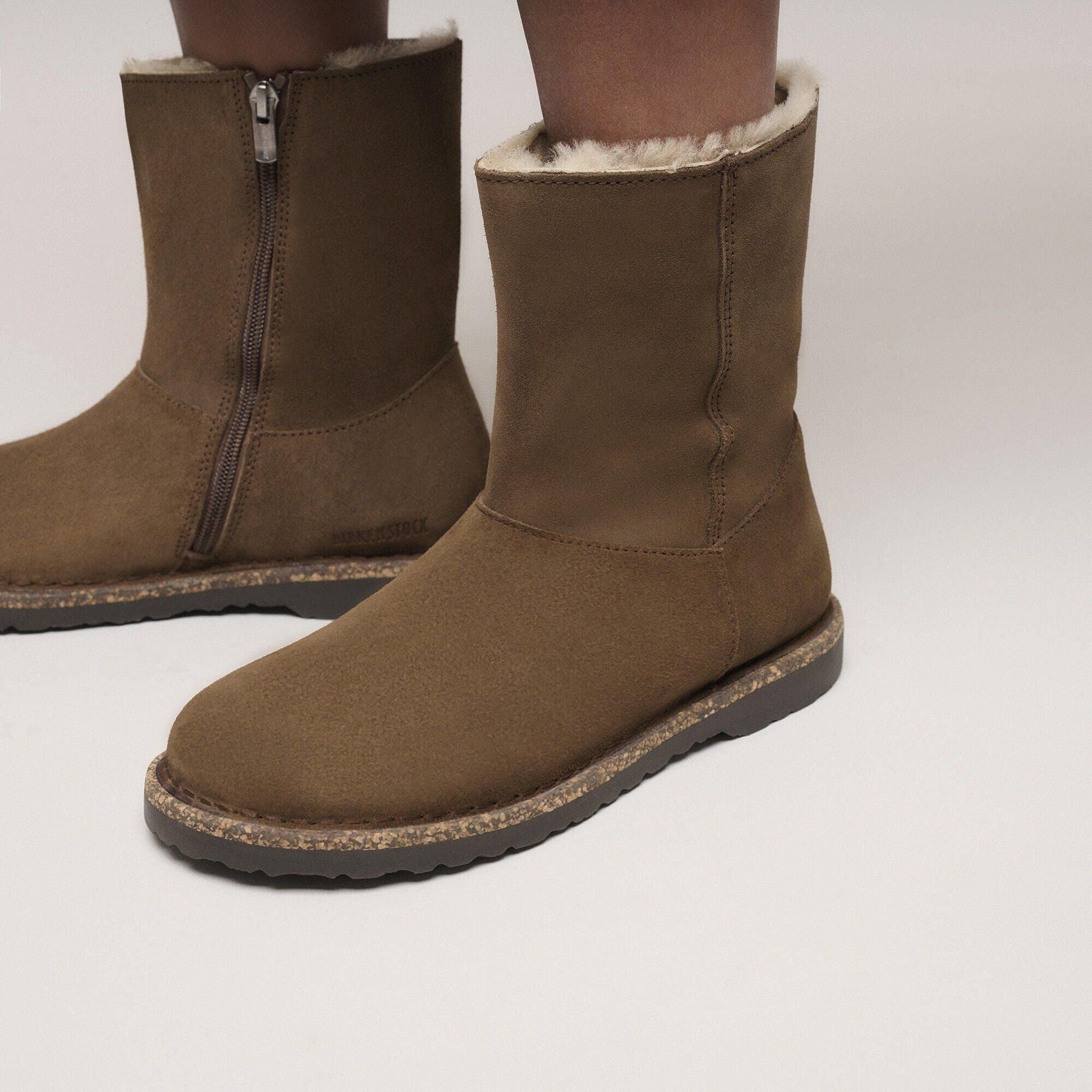 Uppsala Zip Shearling | Suede/Shearling | Dark Tea - Boot - Birkenstock