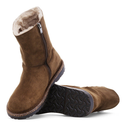 Uppsala Zip Shearling | Suede/Shearling | Dark Tea - Boot - Birkenstock