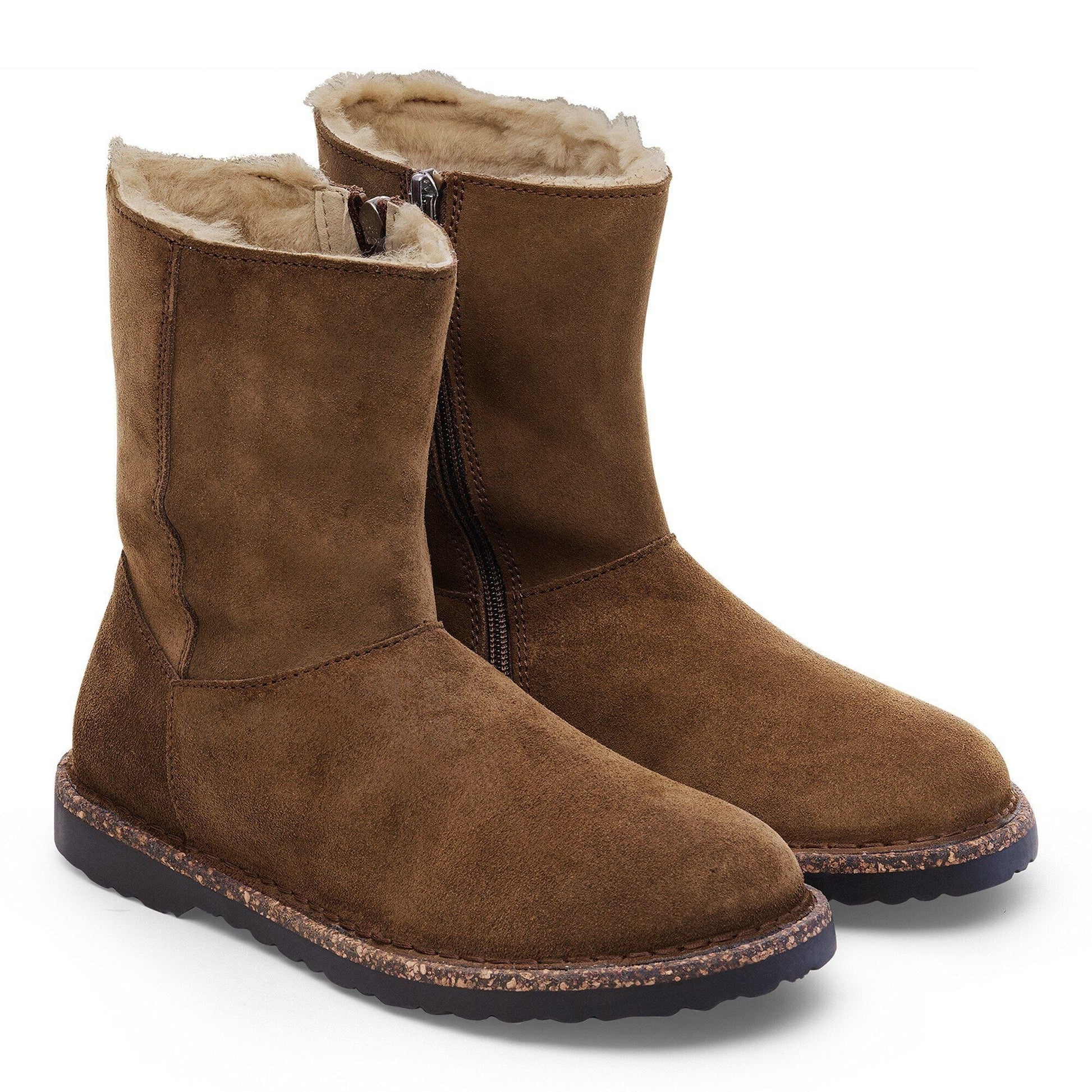 Uppsala Zip Shearling | Suede/Shearling | Dark Tea - Boot - Birkenstock
