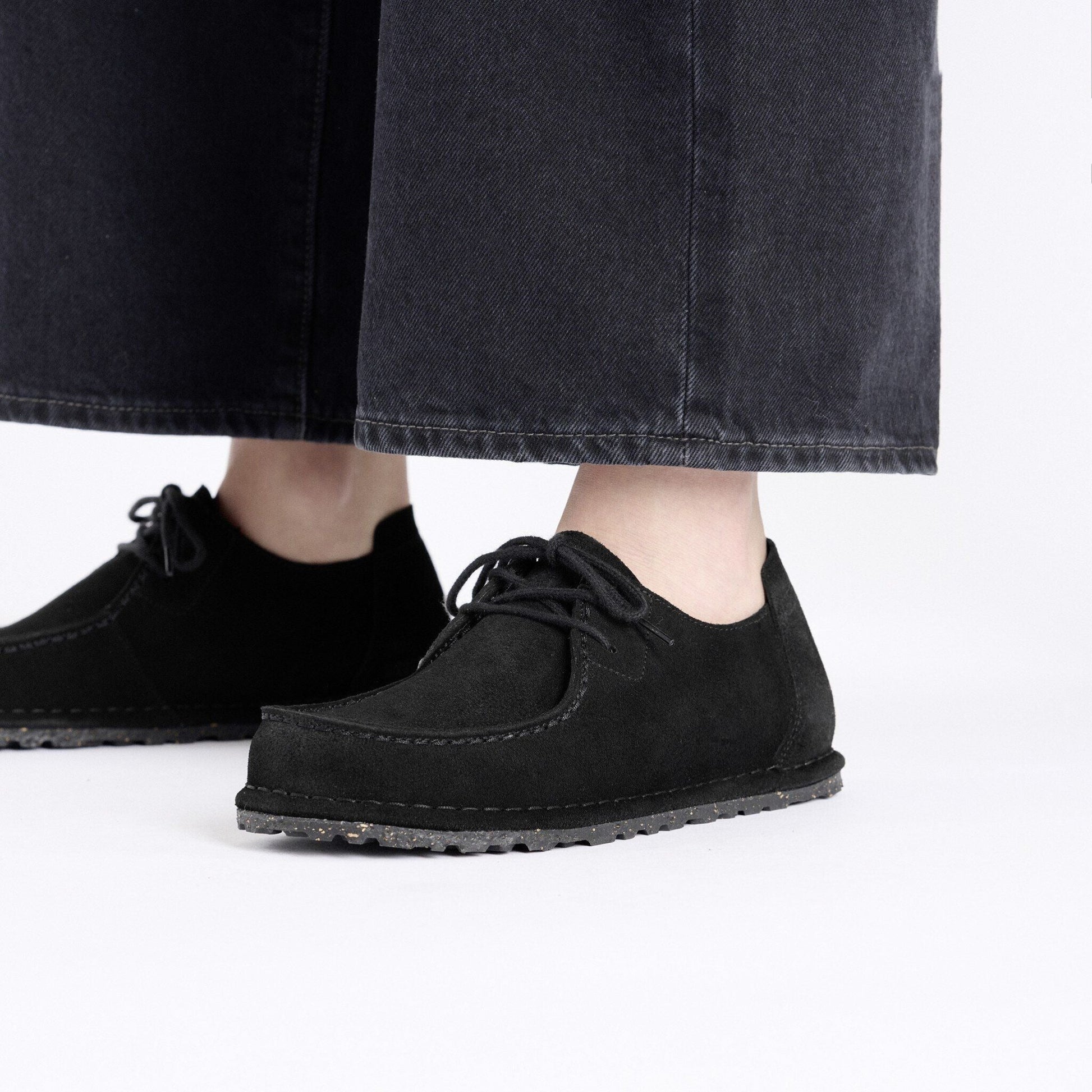 Utti Lace | Suede | Black - shoe - Birkenstock