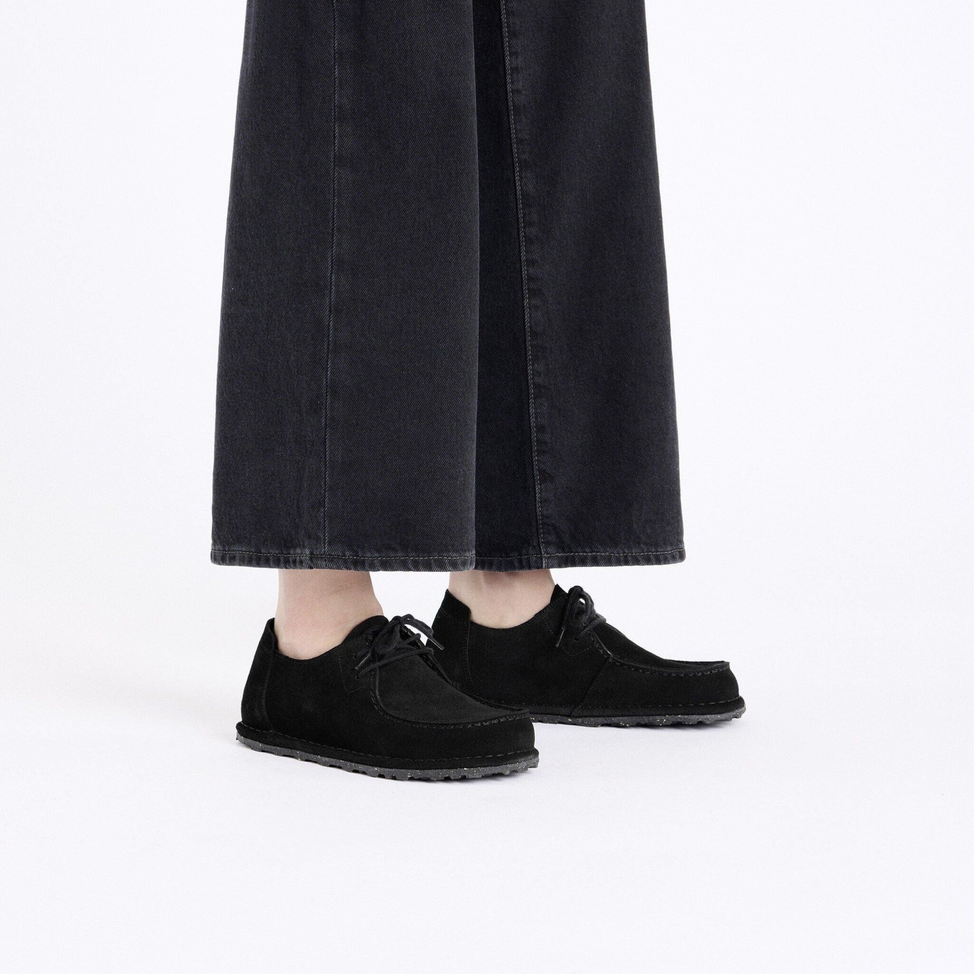 Utti Lace | Suede | Black - shoe - Birkenstock