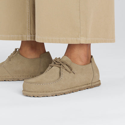 Utti Lace | Suede | Gray Taupe - shoe - Birkenstock