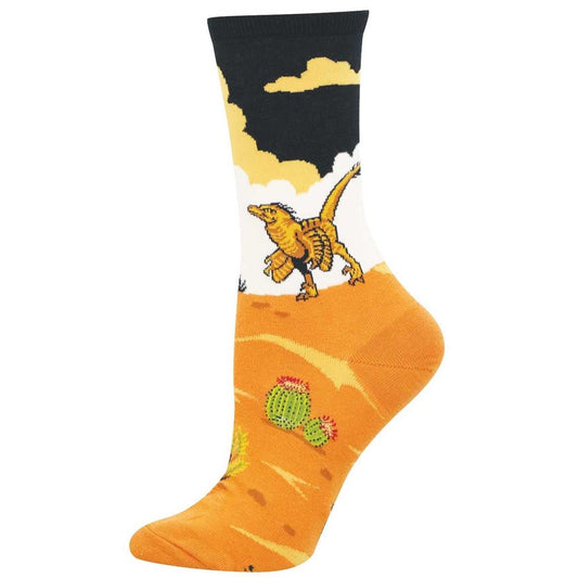 Velociraptor | Women | Black - socks - Socksmith