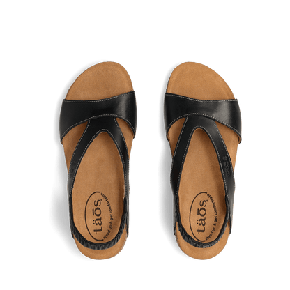 Venture | Leather | Black - Sandals - Taos