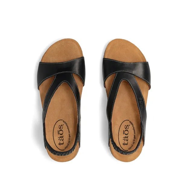 Venture | Leather | Black - sandals - Taos