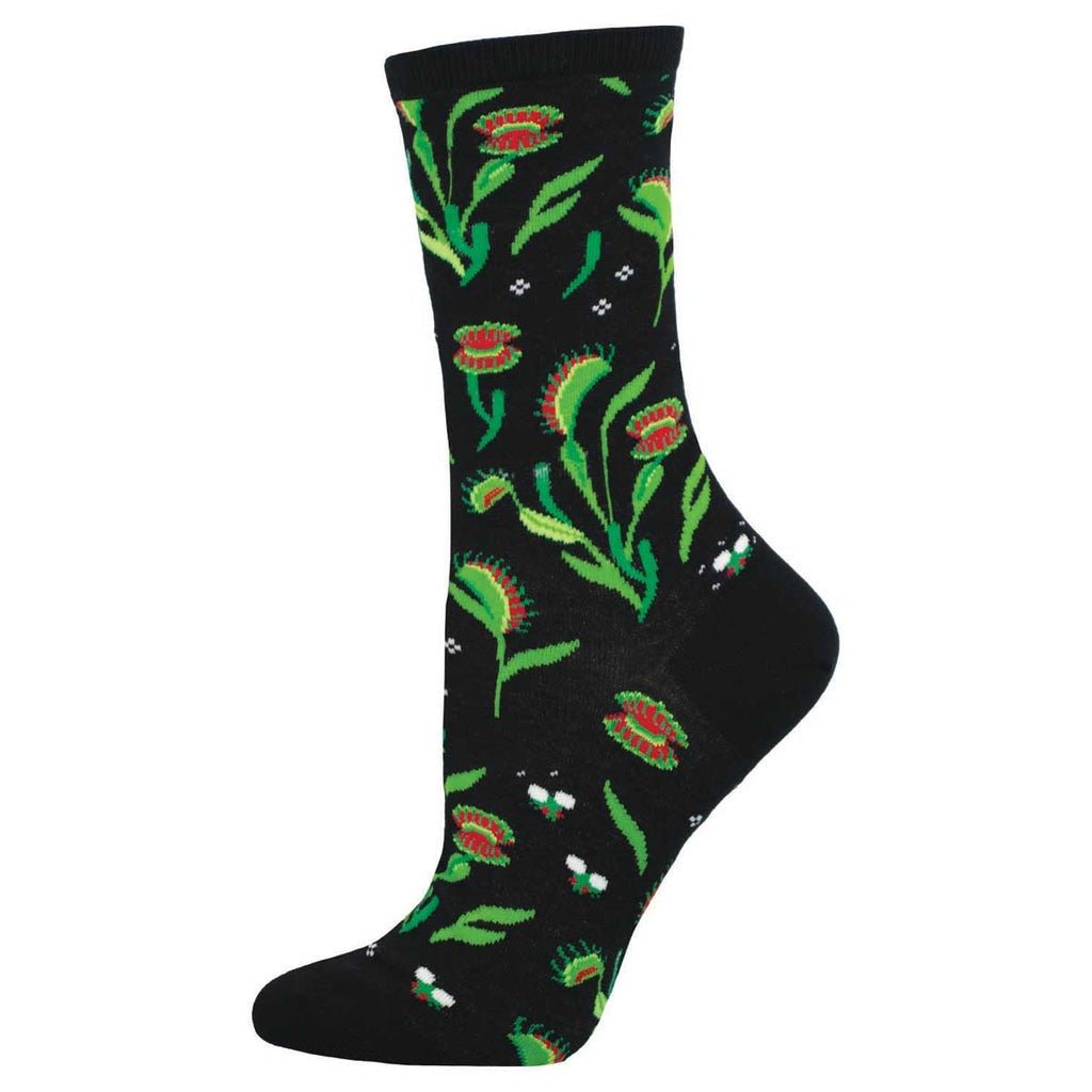 Venus Fly Trap | Women | Black - Socks - Socksmith