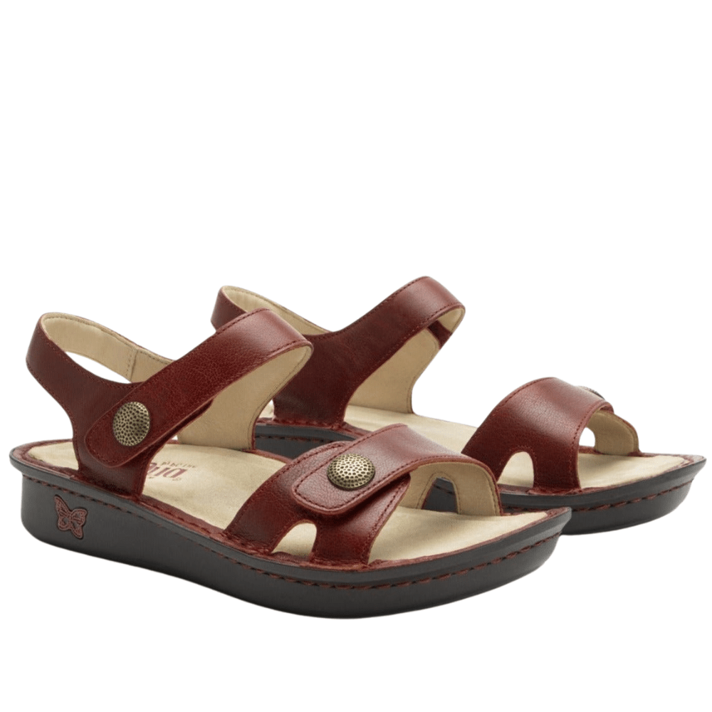 Vienna | Leather | Garnet - Sandals - Alegria