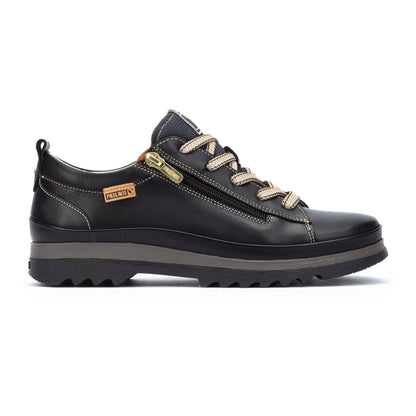 Vigo Lace-Up Low Top | Leather | Black - shoe - Pikolinos
