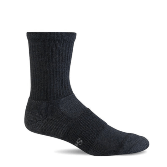 Walk About Crew | Compression | Men | Black - socks - Sockwell