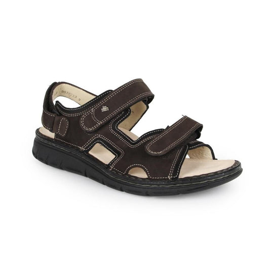 Wanaka Soft Classic | Men | Nubuck | Grizzly/Black - sandals - Finn Comfort