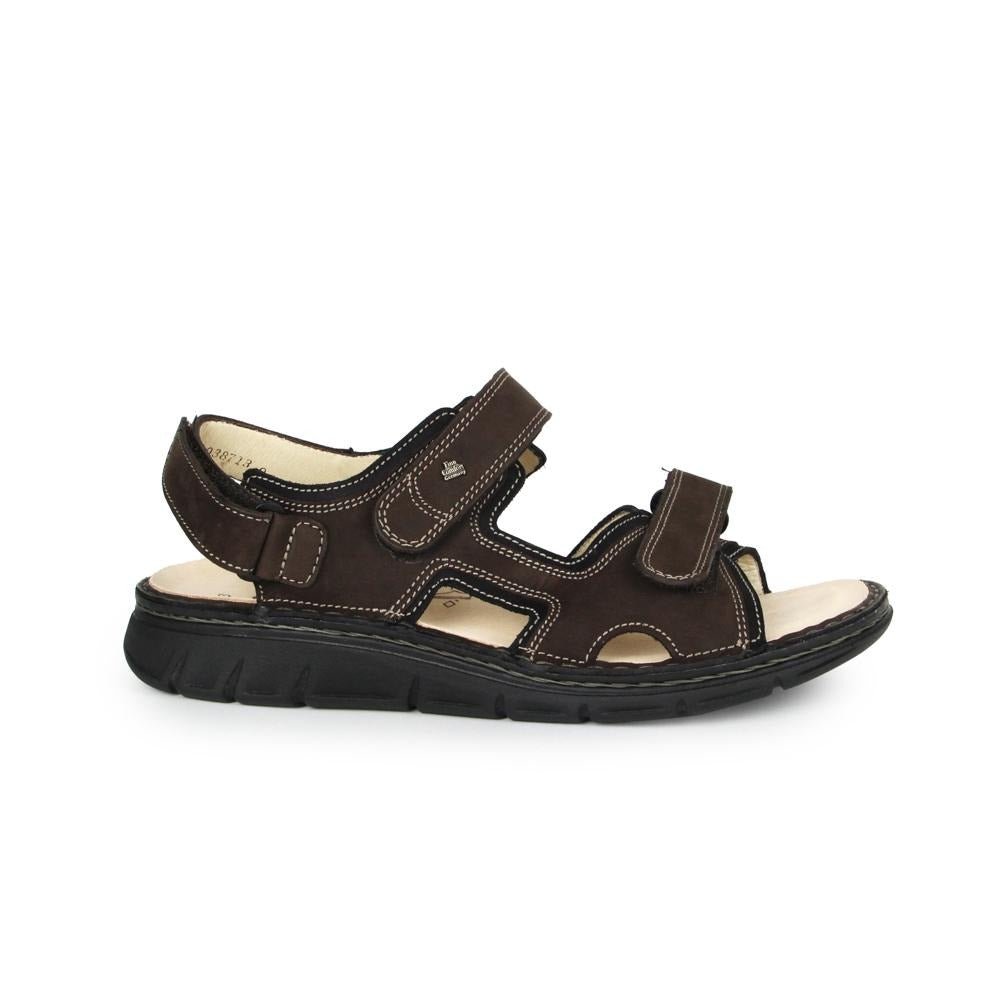 Wanaka Soft Classic | Men | Nubuck | Grizzly/Black - sandals - Finn Comfort