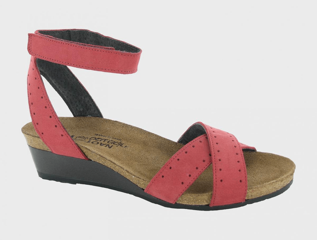 Wand | Nubuck | Brick Red Combo - Sandals - Naot