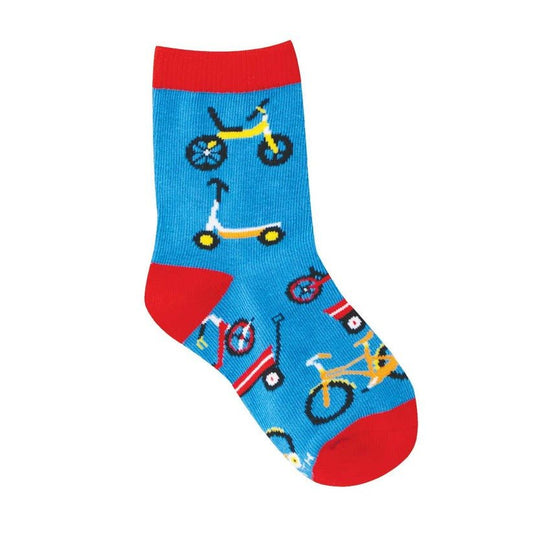 Wheelie Fun | Kids | Blue - socks - Socksmith