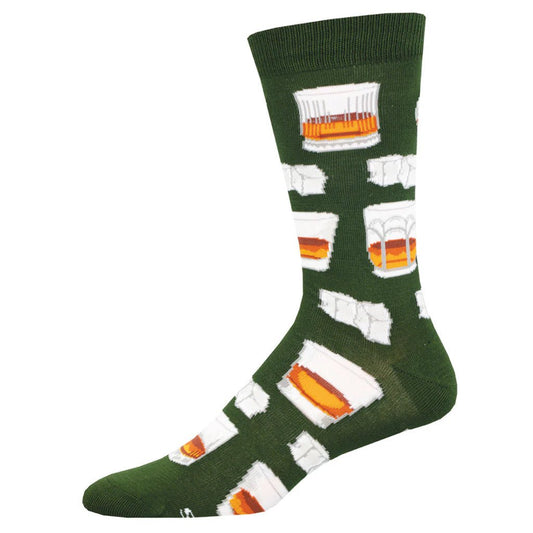 Whiskey Business | Bamboo | Men's | Green - socks - Socksmith