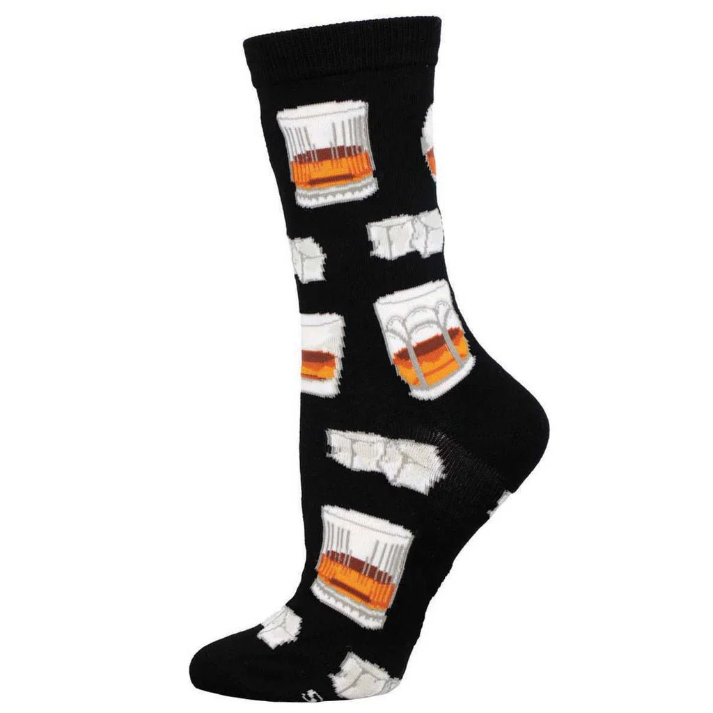 Whiskey Business | Bamboo | Women's | Black - socks - Socksmith