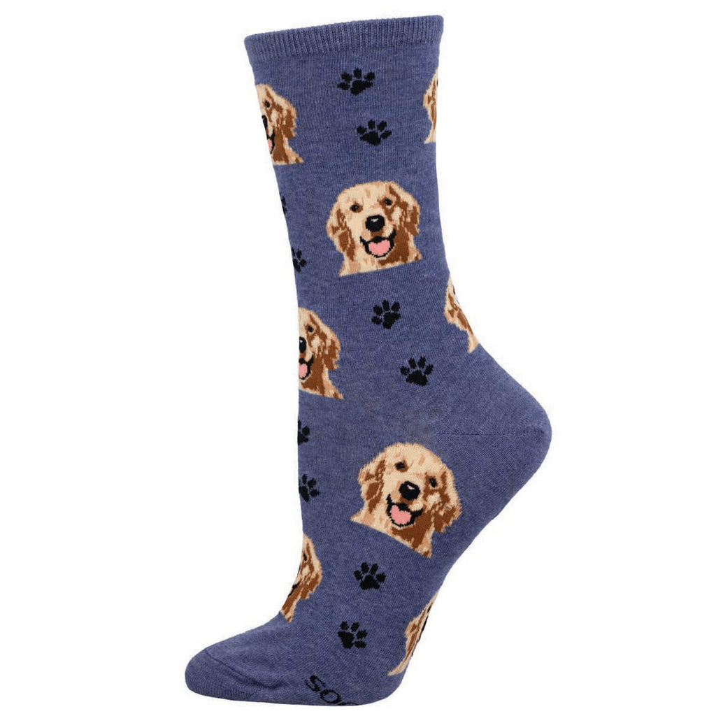 Who's A Good Boy | Women | Denim Heather - Socks - Socksmith