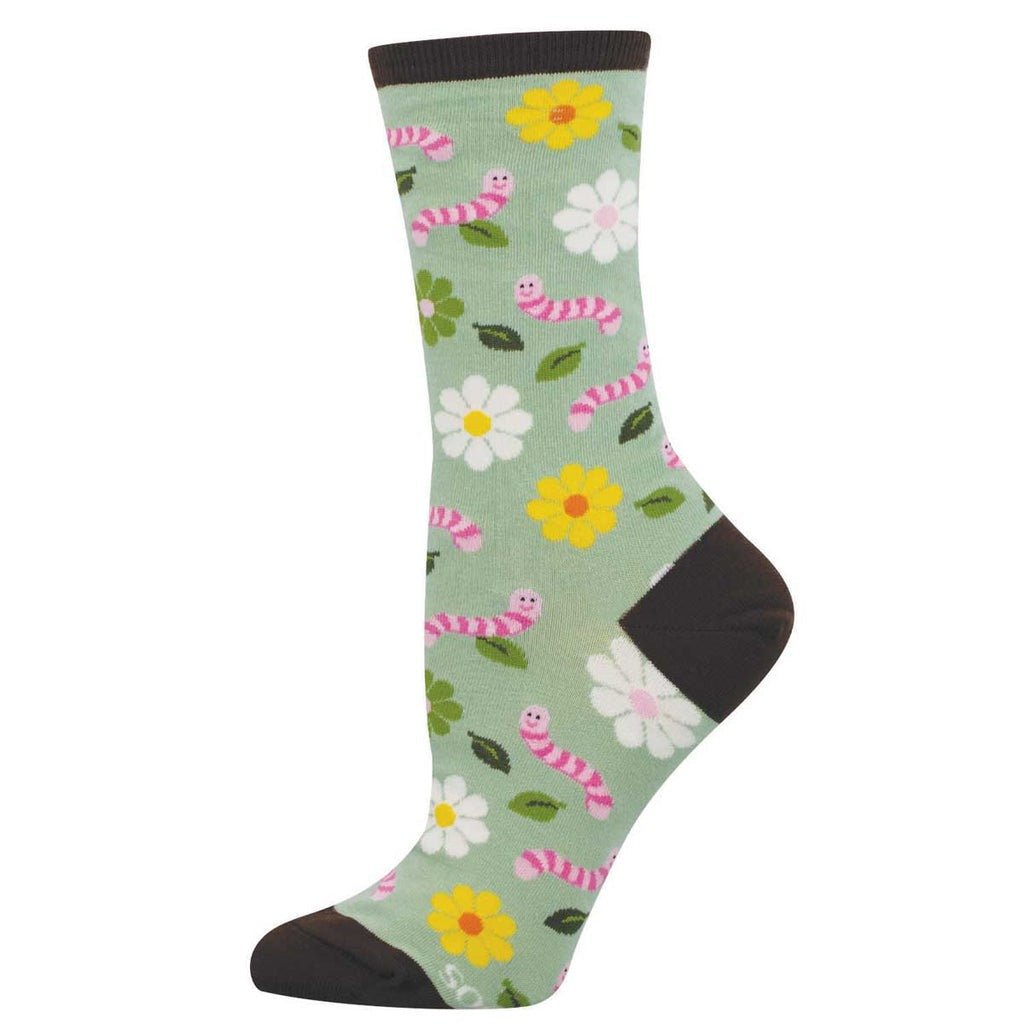 Wiggly Worm | Women | Green - socks - Socksmith