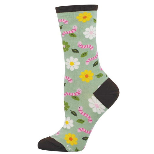 Wiggly Worm | Women | Green - socks - Socksmith