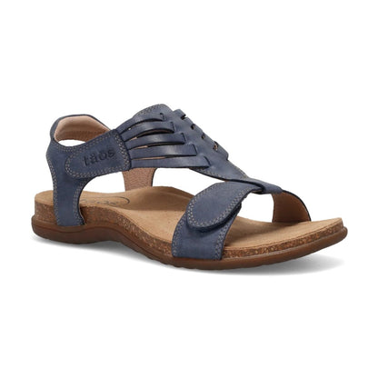 Wonderful | Leather | Dark Blue - sandals - Taos