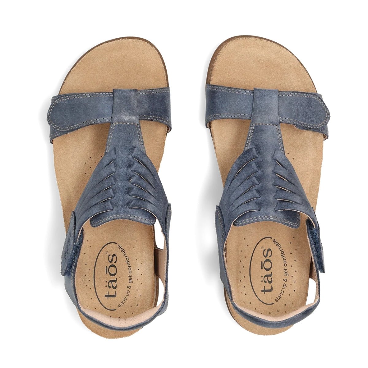 Wonderful | Leather | Dark Blue - sandals - Taos