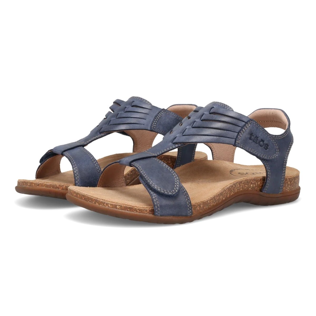 Wonderful | Leather | Dark Blue - sandals - Taos
