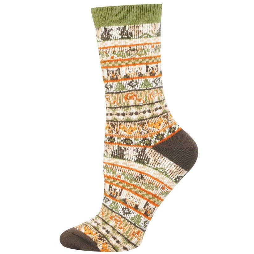 Woodland Friends | Women | Brown - socks - Socksmith