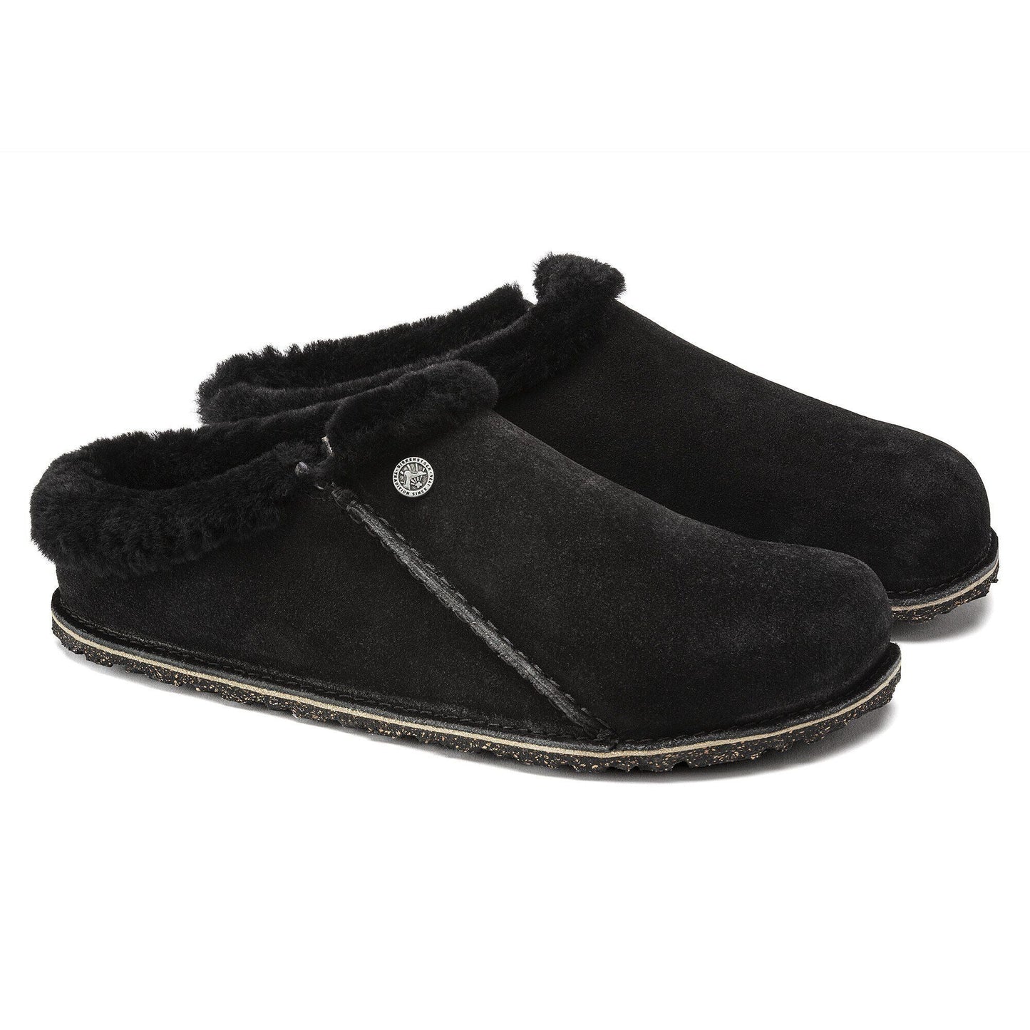 Zermatt Premium | Suede/Shearling | Black - Slipper - Birkenstock