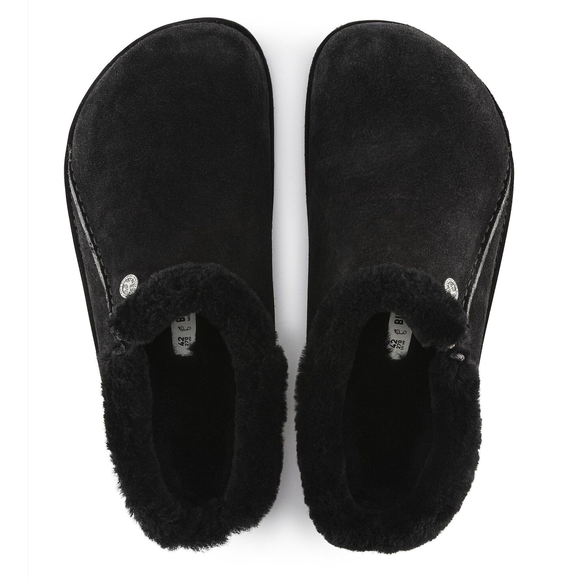 Zermatt Premium | Suede/Shearling | Black - Slipper - Birkenstock