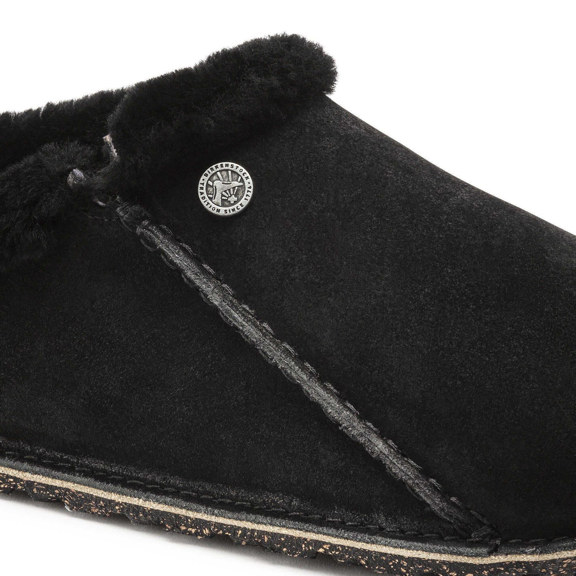 Zermatt Premium | Suede/Shearling | Black - Slipper - Birkenstock