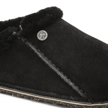 Zermatt Premium | Suede/Shearling | Black - Slipper - Birkenstock