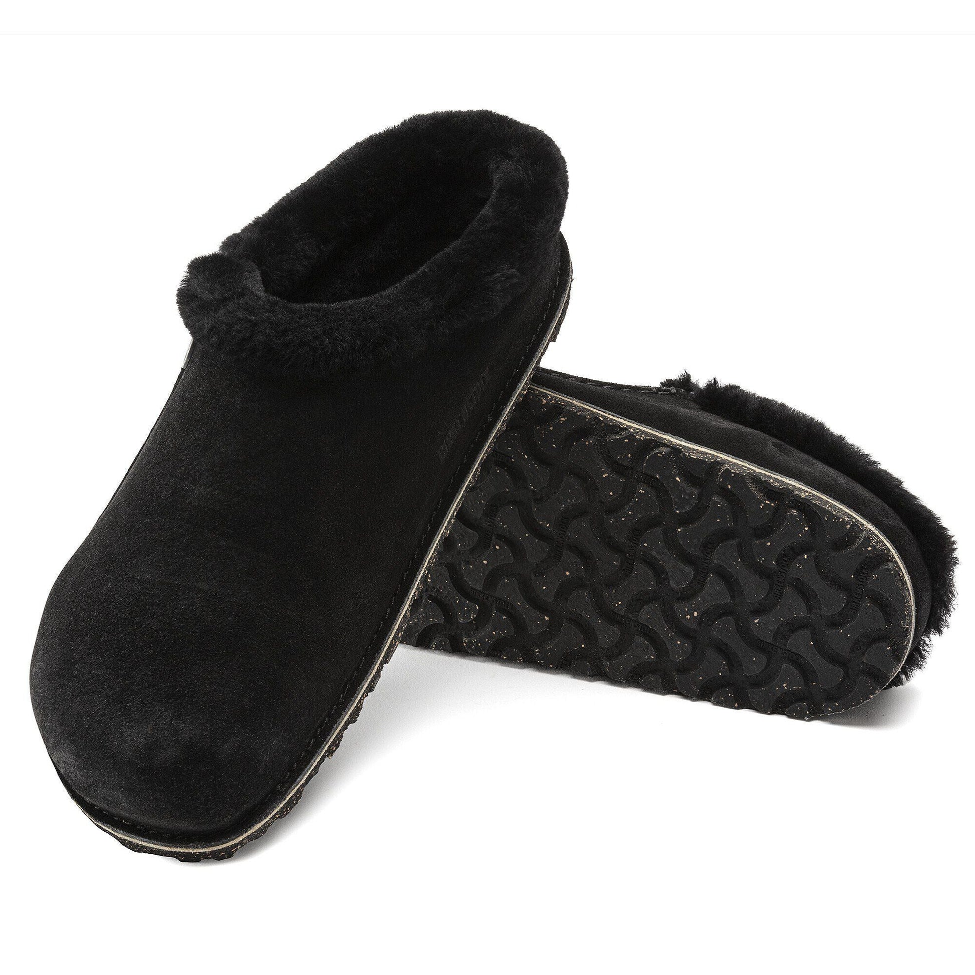 Zermatt Premium | Suede/Shearling | Black - Slipper - Birkenstock
