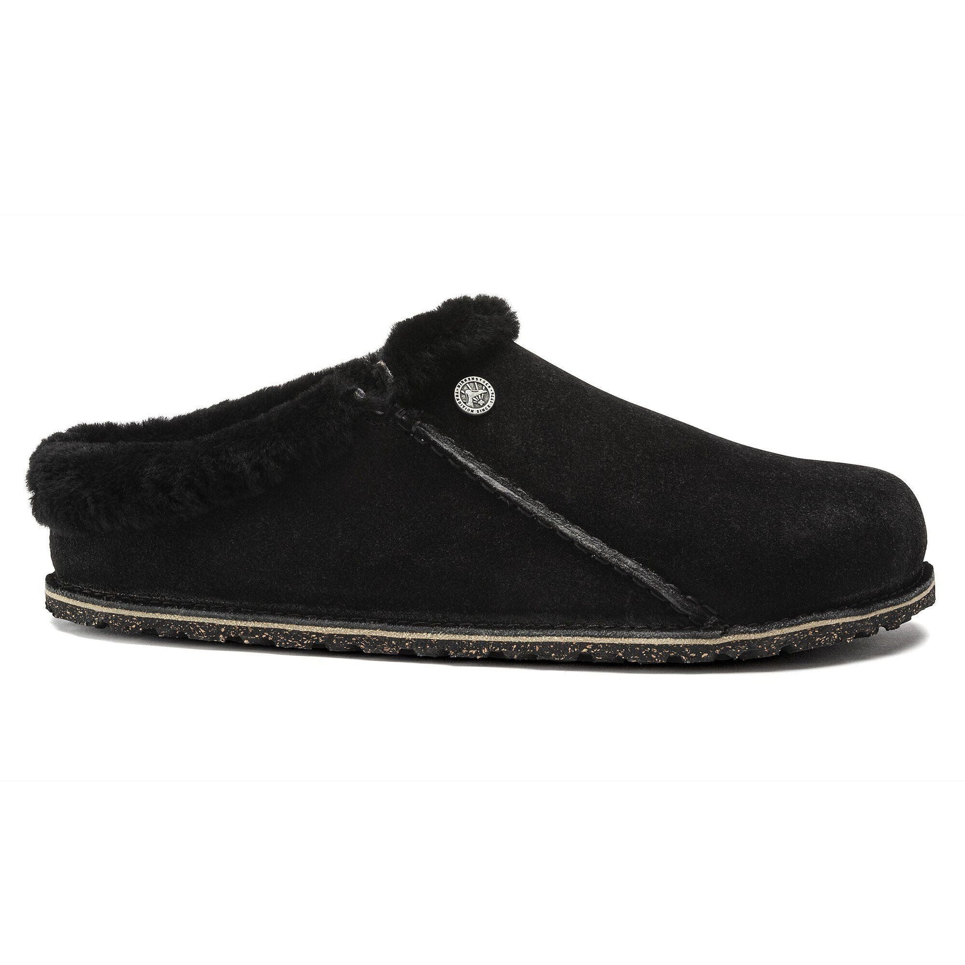 Zermatt Premium | Suede/Shearling | Black - Slipper - Birkenstock
