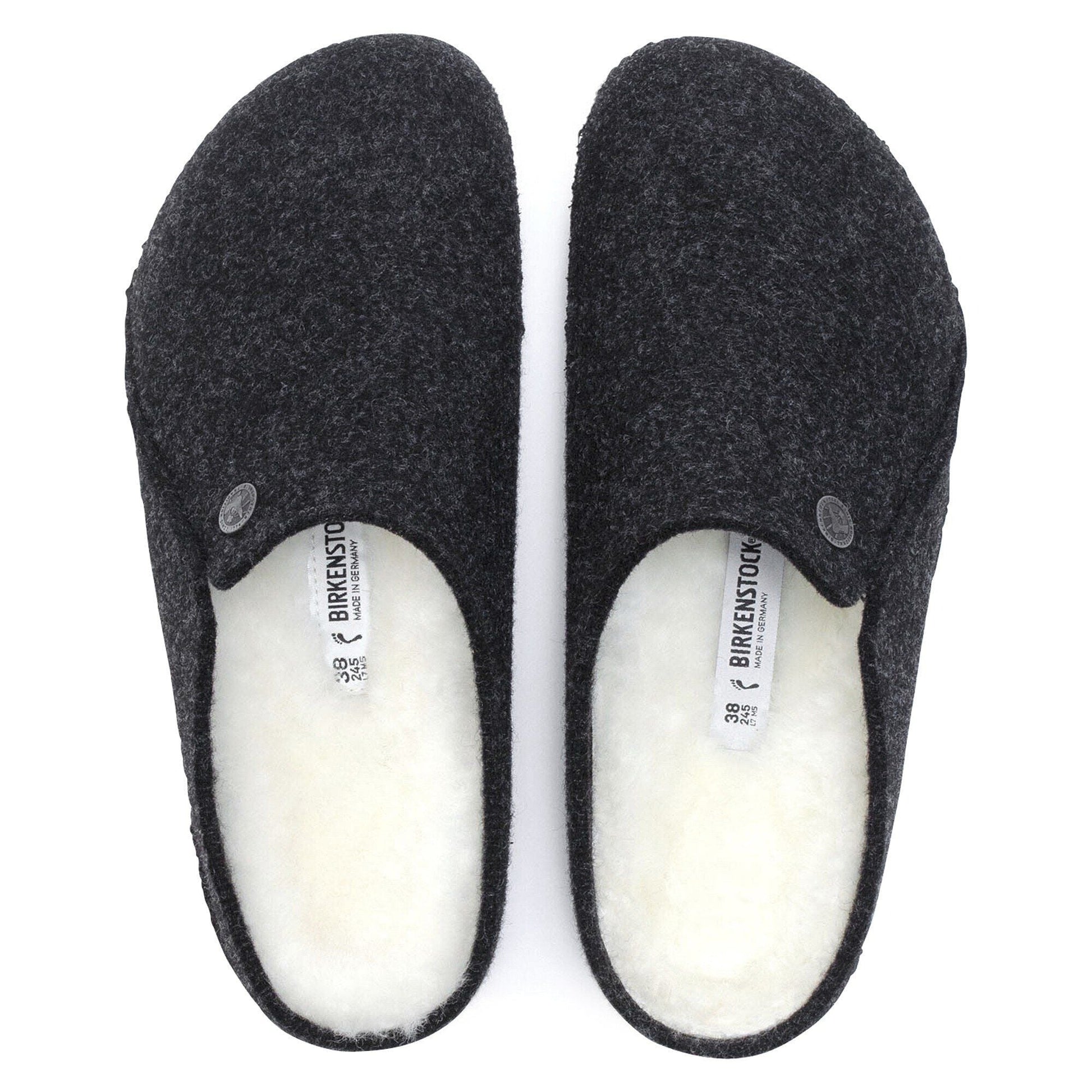 Zermatt Shearling | Wool/Felt | Anthracite - Slipper - Birkenstock