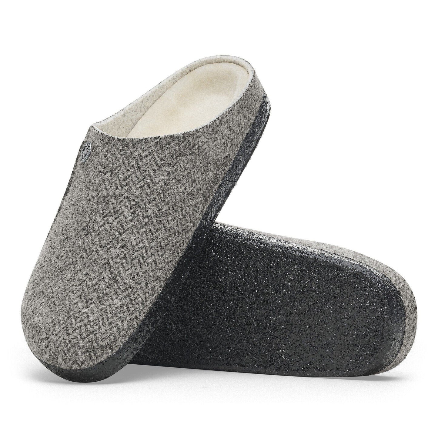 Zermatt Shearling | Wool/Felt | Herringbone Gray - Slipper - Birkenstock