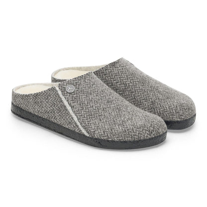 Zermatt Shearling | Wool/Felt | Herringbone Gray - Slipper - Birkenstock