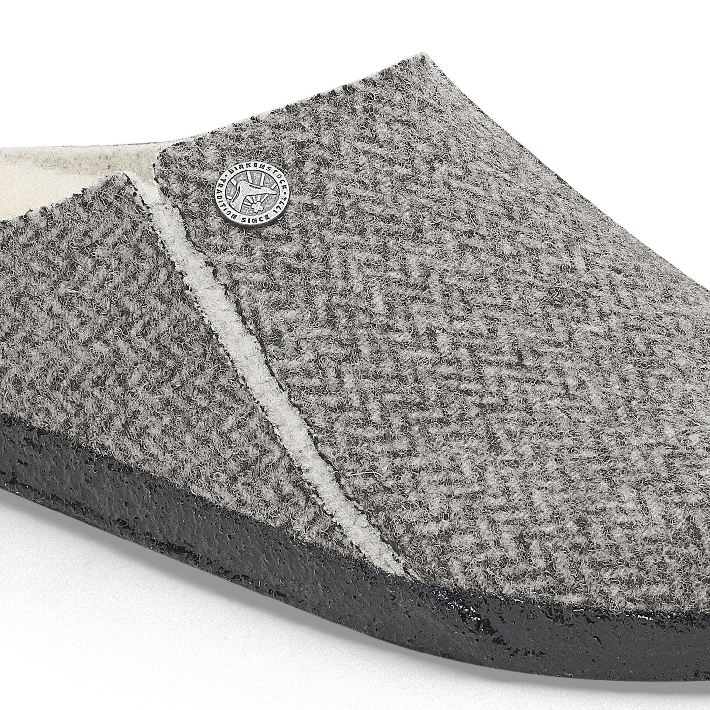 Zermatt Shearling | Wool/Felt | Herringbone Gray - Slipper - Birkenstock
