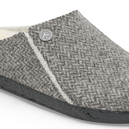 Zermatt Shearling | Wool/Felt | Herringbone Gray - Slipper - Birkenstock