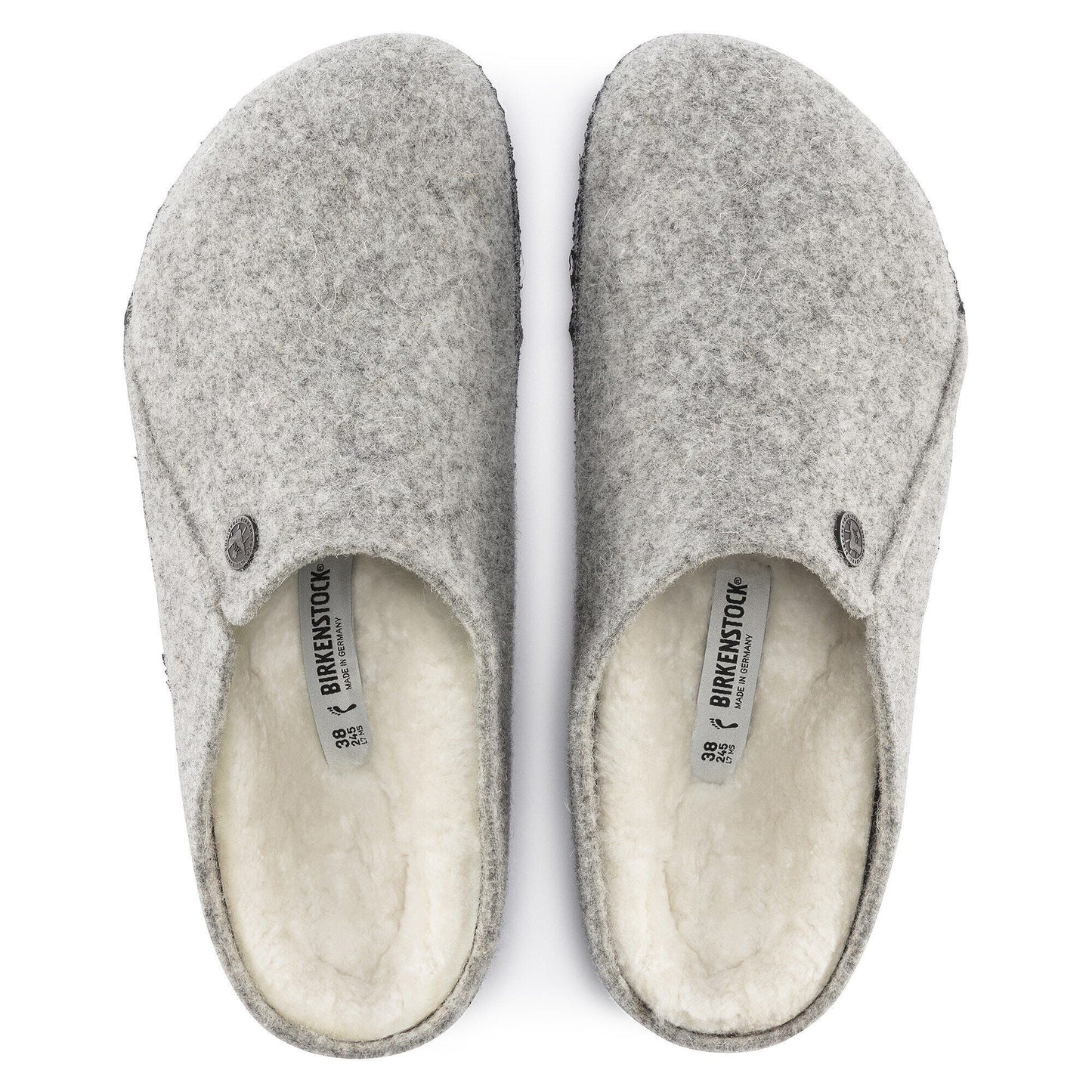 Zermatt Shearling | Wool/Felt | Light Gray - Slipper - Birkenstock