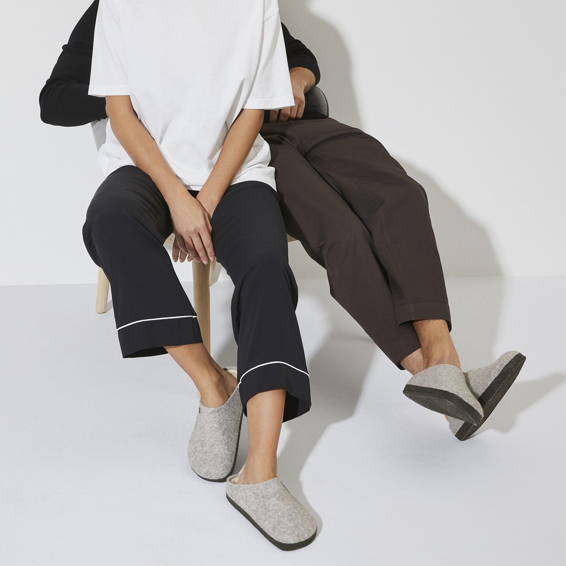 Zermatt Shearling | Wool/Felt | Light Gray - Slipper - Birkenstock