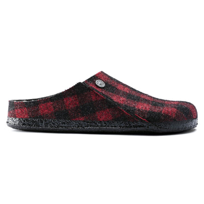 Zermatt Shearling | Wool/Felt | Plaid Red - Slipper - Birkenstock