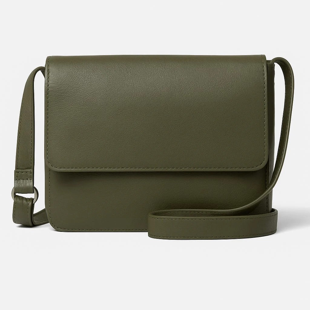 Zoe Crossbody | Leather | Olive - SHOULDER - Osgoode Marley