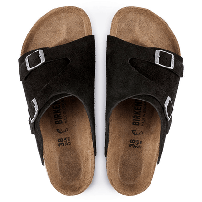 Zurich | Suede | Black - Sandals - Birkenstock