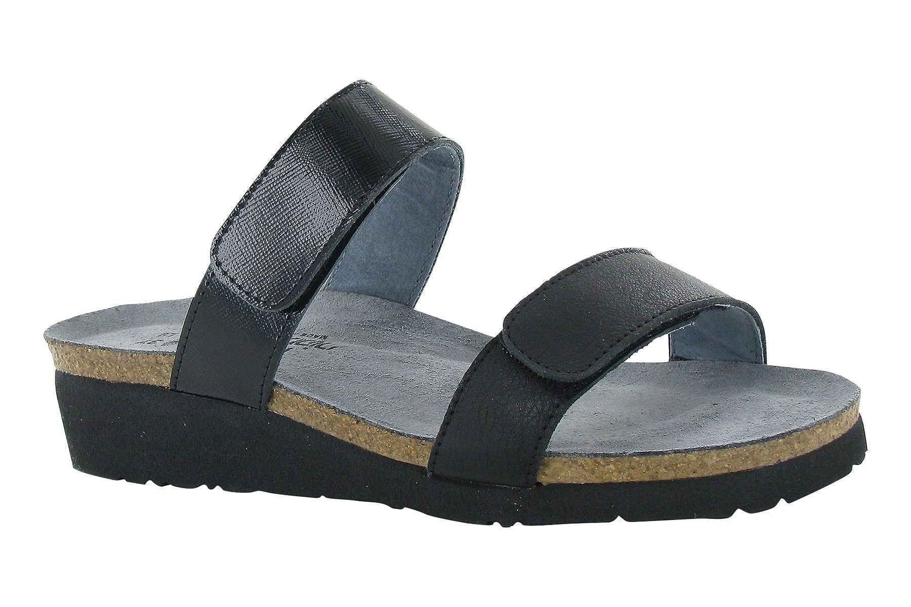 Althea | Leather | Soft Black - Sandals - Naot