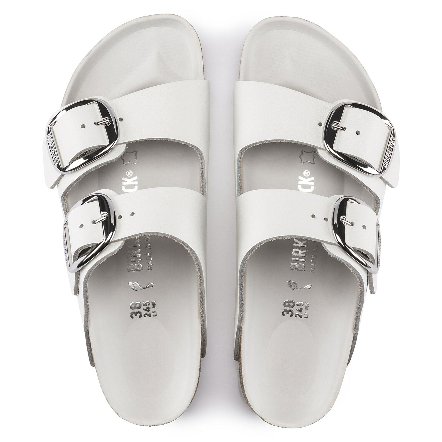 Birkenstock arizona white sales 38