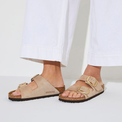 Arizona Big Buckle | Nubuck | Sandcastle - Sandals - Birkenstock