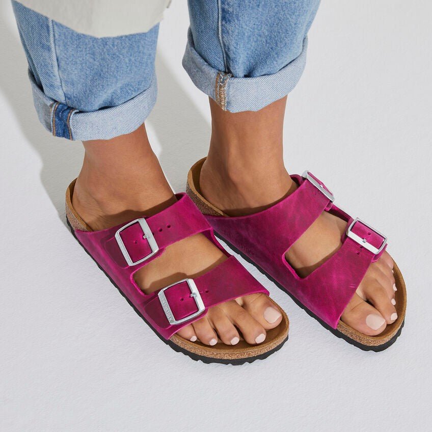 Arizona | Oiled Leather | Festival Fuchsia - Sandals - Birkenstock