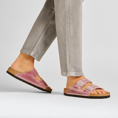 Arizona | Oiled Leather | Lavender - Sandals - Birkenstock