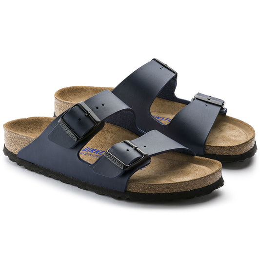 Arizona | Soft Footbed | Birko-Flor | Blue - Sandals - Birkenstock